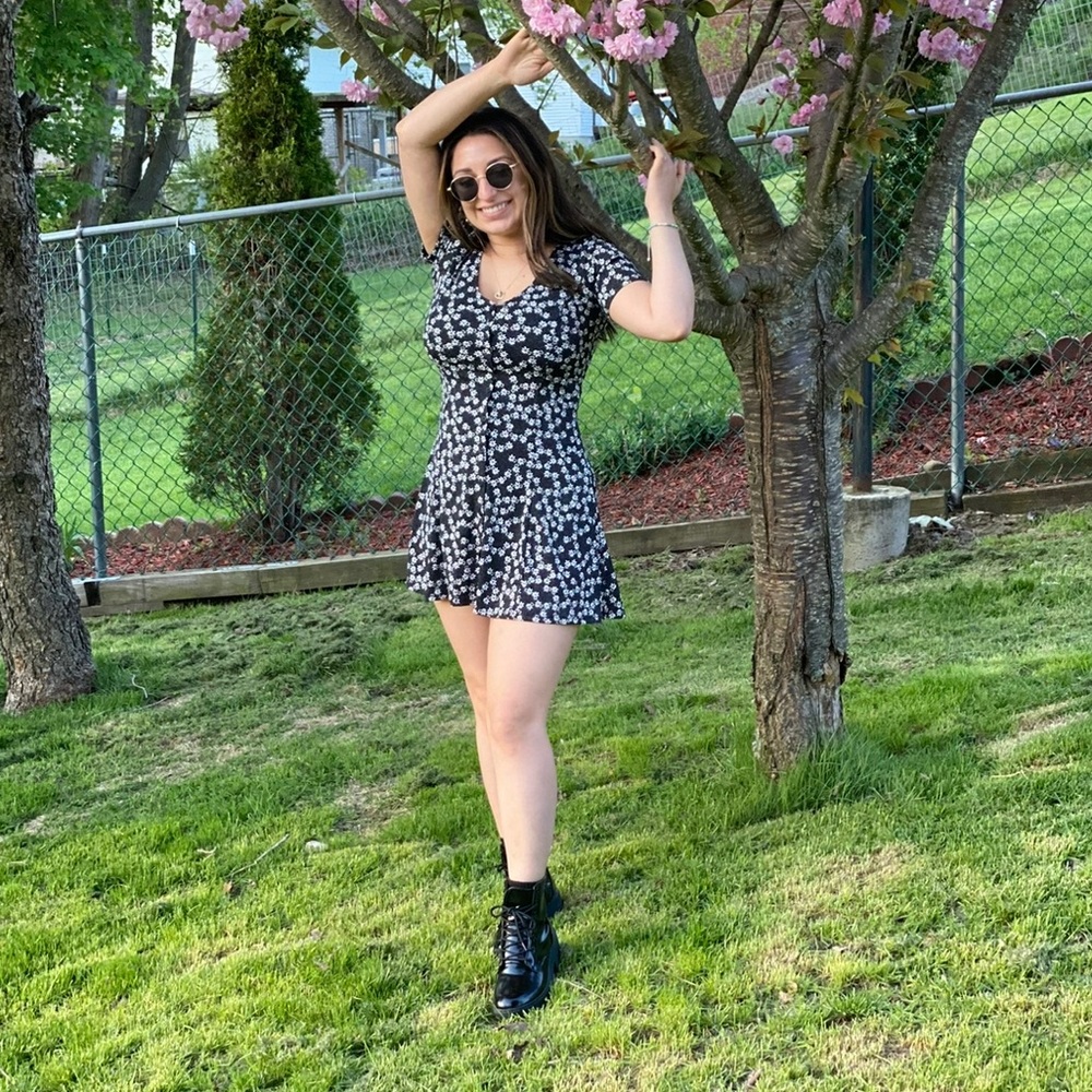 Floral mini dress